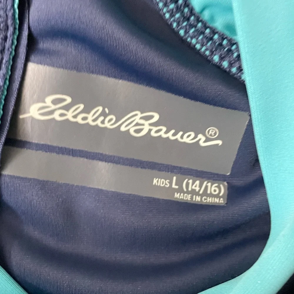 Girls Swim Rash Guard Size Large Eddie Bauer 14/16 Rashguard